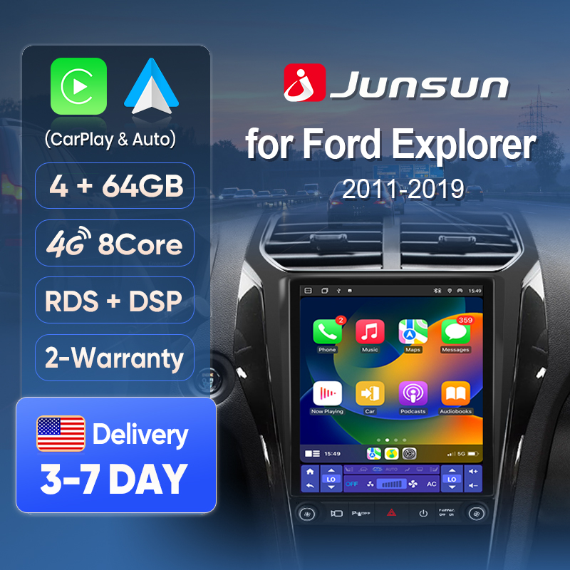 Japanese Work Lifestyle - Junsun Kabelloses CarPlay-Display für Ford Explorer