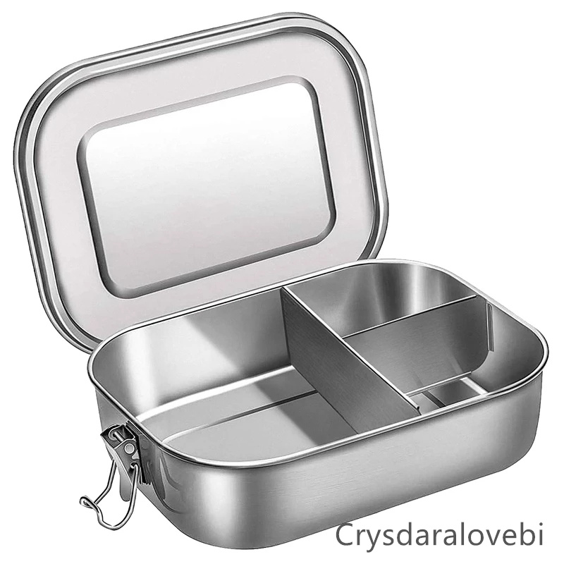 Bento Box Two Tier - Bento-Lunchbox für Kinder aus Edelstahl für